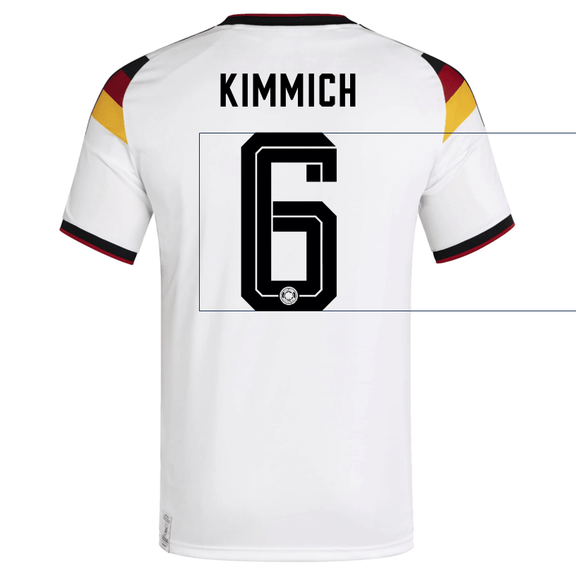 adidas Men's Kimmich Germany Home World Cup Jersey 2026 (White/Black)