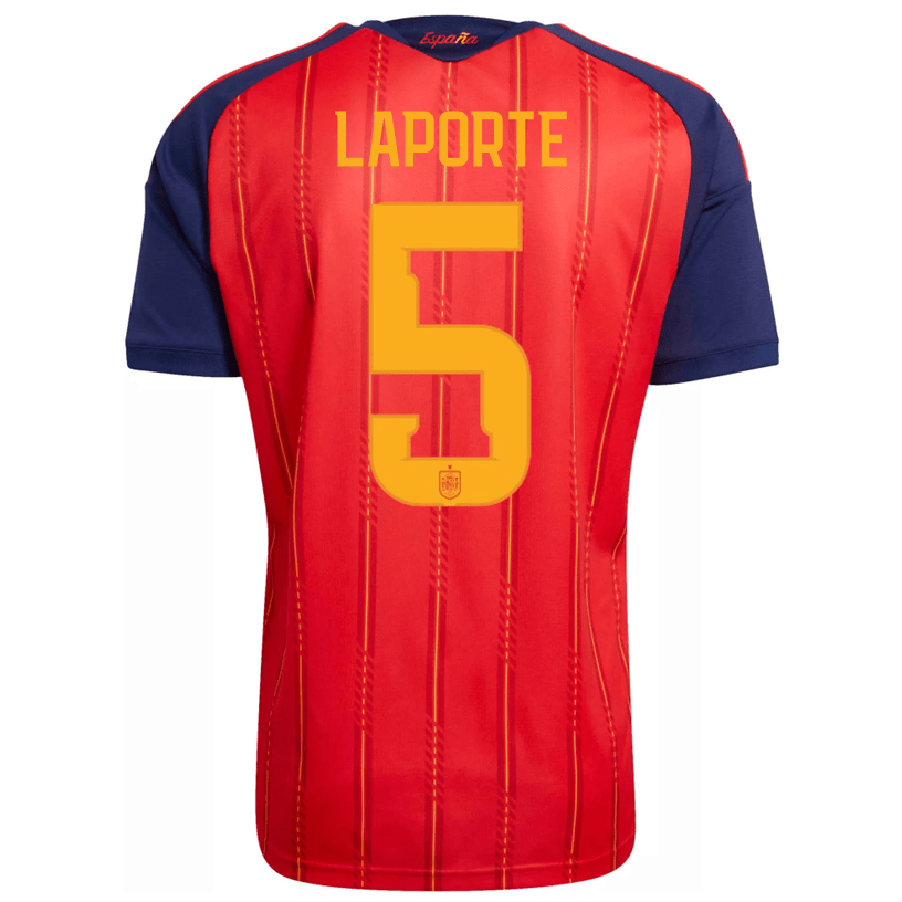 adidas Men's Laporte Spain World Cup Home Jersey 2026 (Vivid Red)