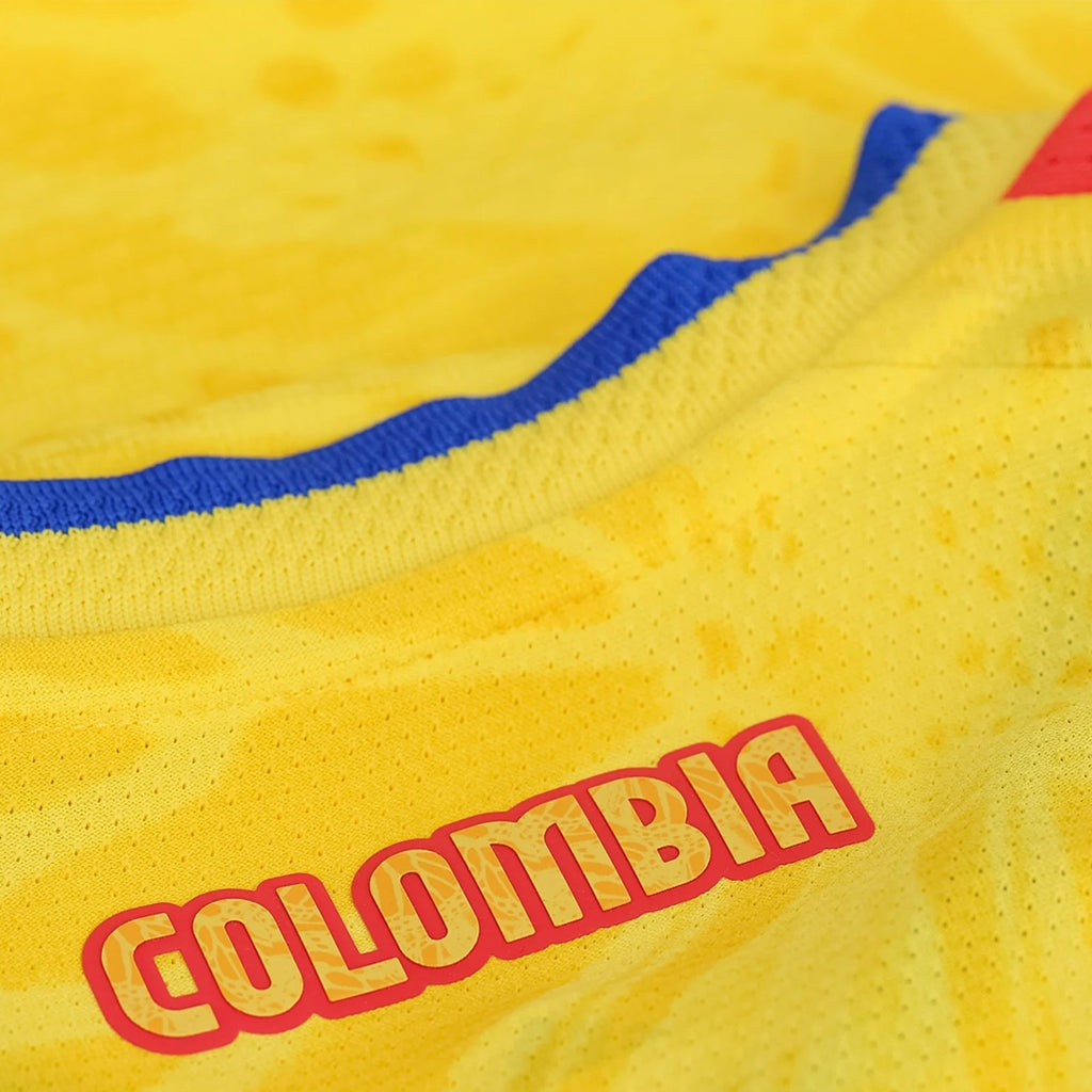 adidas Men's James Rodriguez Colombia 2026 Authentic Home Jersey (Impact Yellow)