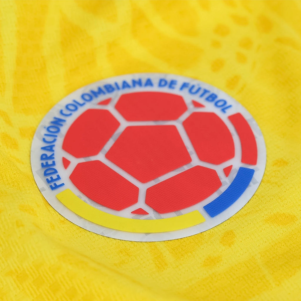 adidas Men's Lerma Colombia 2026 Authentic Home Jersey (Impact Yellow)