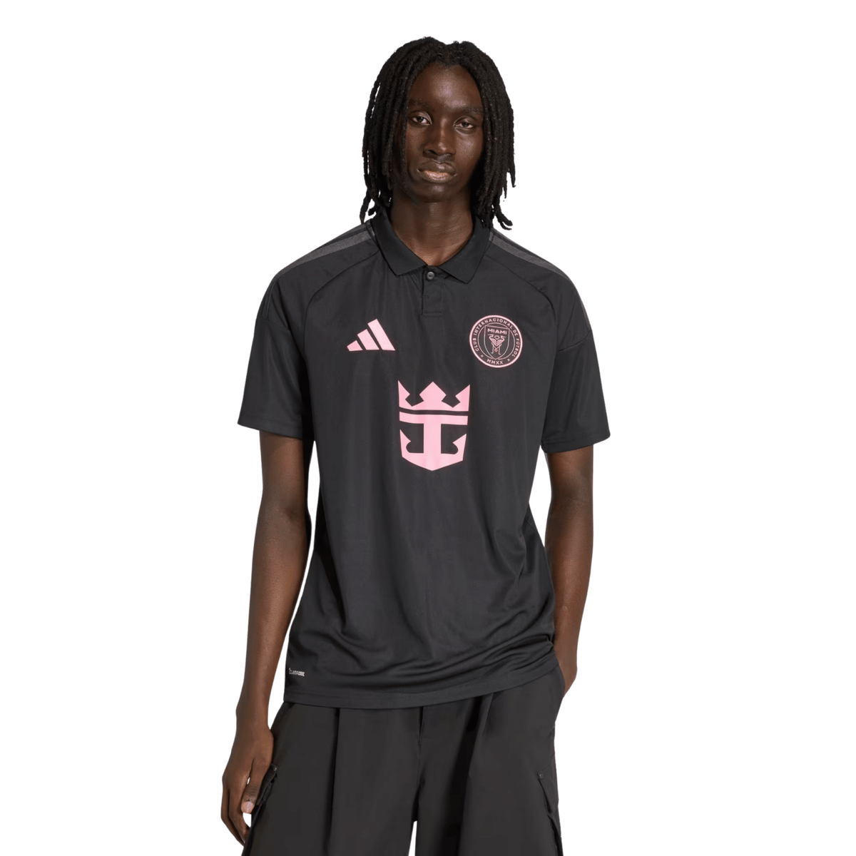 adidas Men's Cremaschi Inter Miami CF 26/27 Away Jersey (Black/Pink)