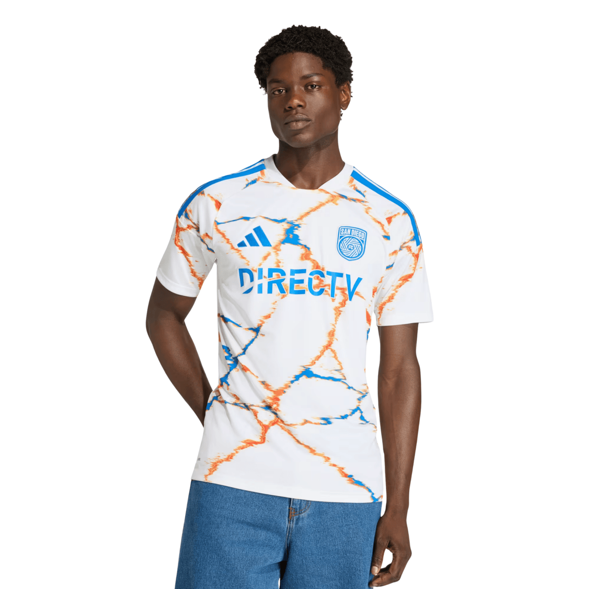 adidas Men's Saidi San Diego FC 26/27 Away Stadium Jersey (White)