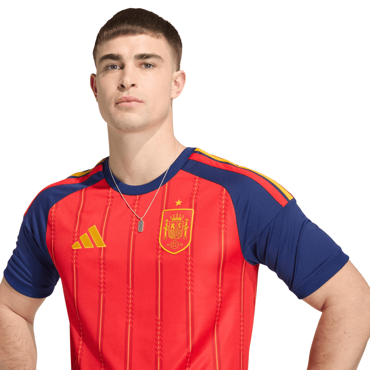 adidas Men's Joselu Spain World Cup Home Jersey 2026 (Vivid Red)
