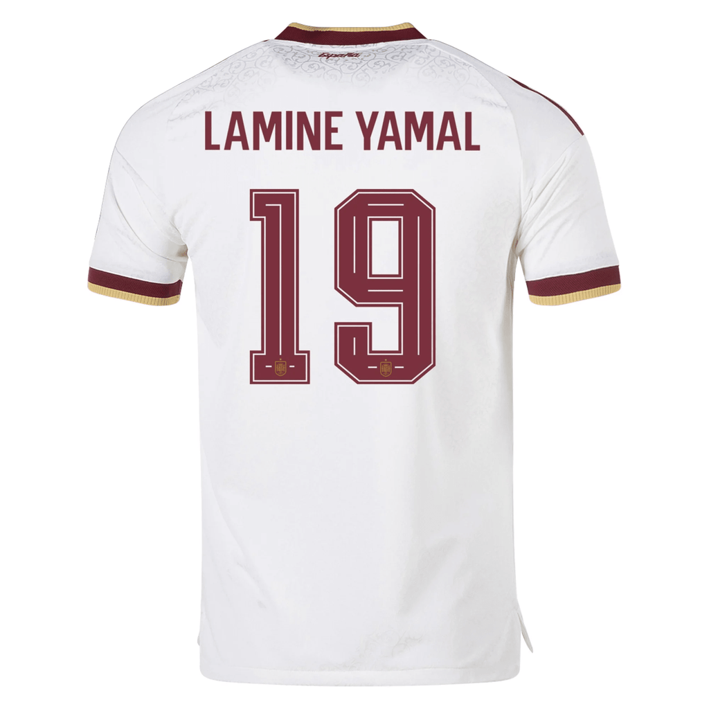 adidas Men's Spain Authentic Lamine Yamal Away Jersey 2026 (White)