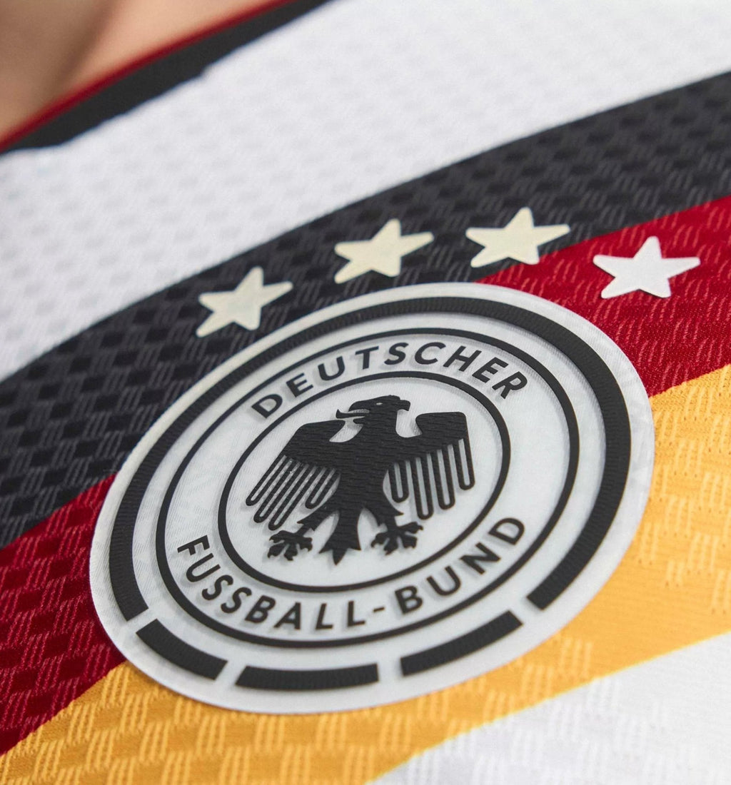 adidas Men's Muller Germany Authentic Home World Cup Jersey 2026 (White/Black)