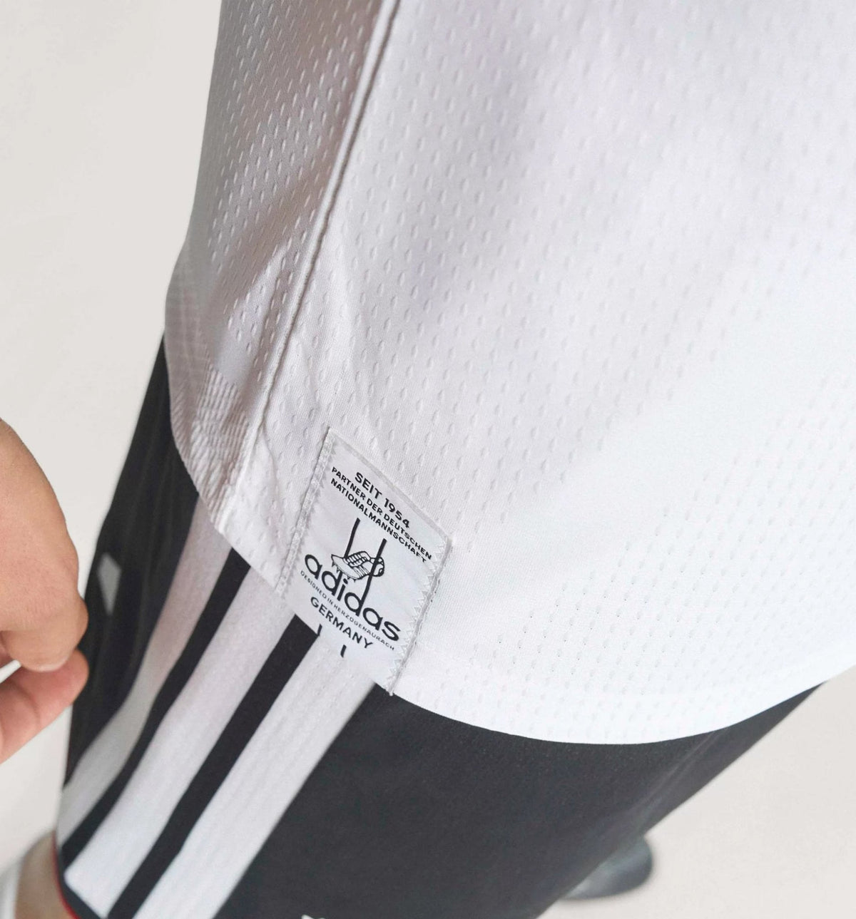 adidas Men's Stiller Germany Authentic Home World Cup Jersey 2026 (White/Black)