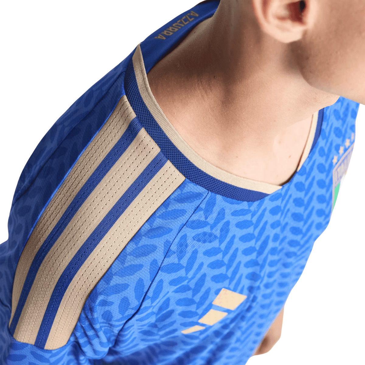 adidas Men's Kean Italy 2026 Authentic Home Jersey (Bold Blue)
