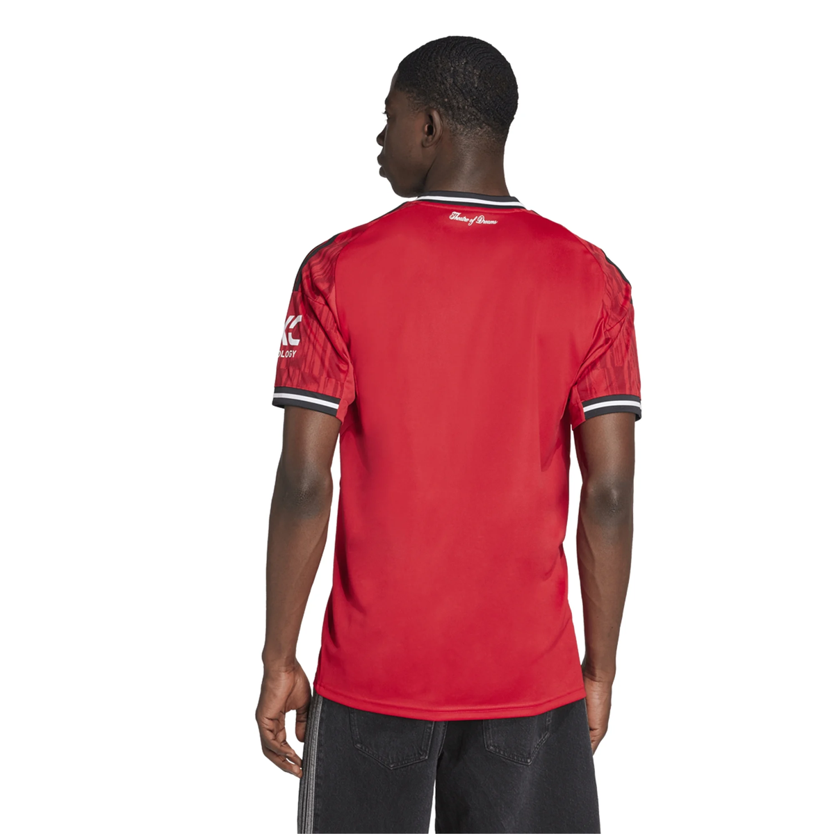 adidas Garnacho Men's Manchester United Home Jersey 25/26 w/ EPL + NRFR Patches (Red)