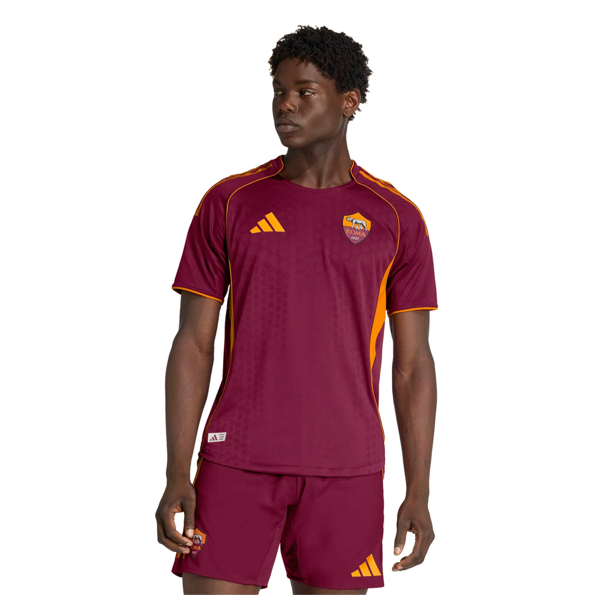 adidas Roma Authentic Daniele Ghilardi Home Jersey w/ Europa League Patches 25/26 (Burgundy)