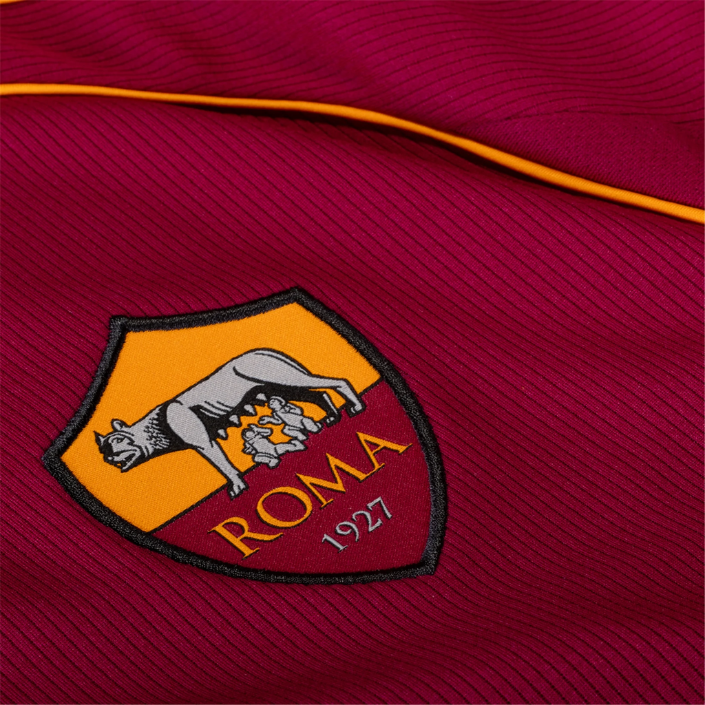 adidas Men's Roma Gianluca Mancini Home Jersey w/ Europa League Patches 25/26 (Burgundy)