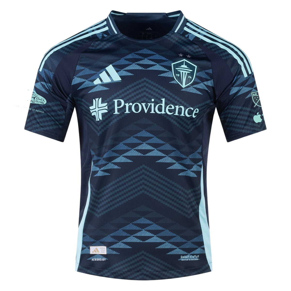 adidas K. Kim Andrade Sounders Authentic Away Jersey 25/26 w/ MLS Patches & Sponsor (Aura Ink)