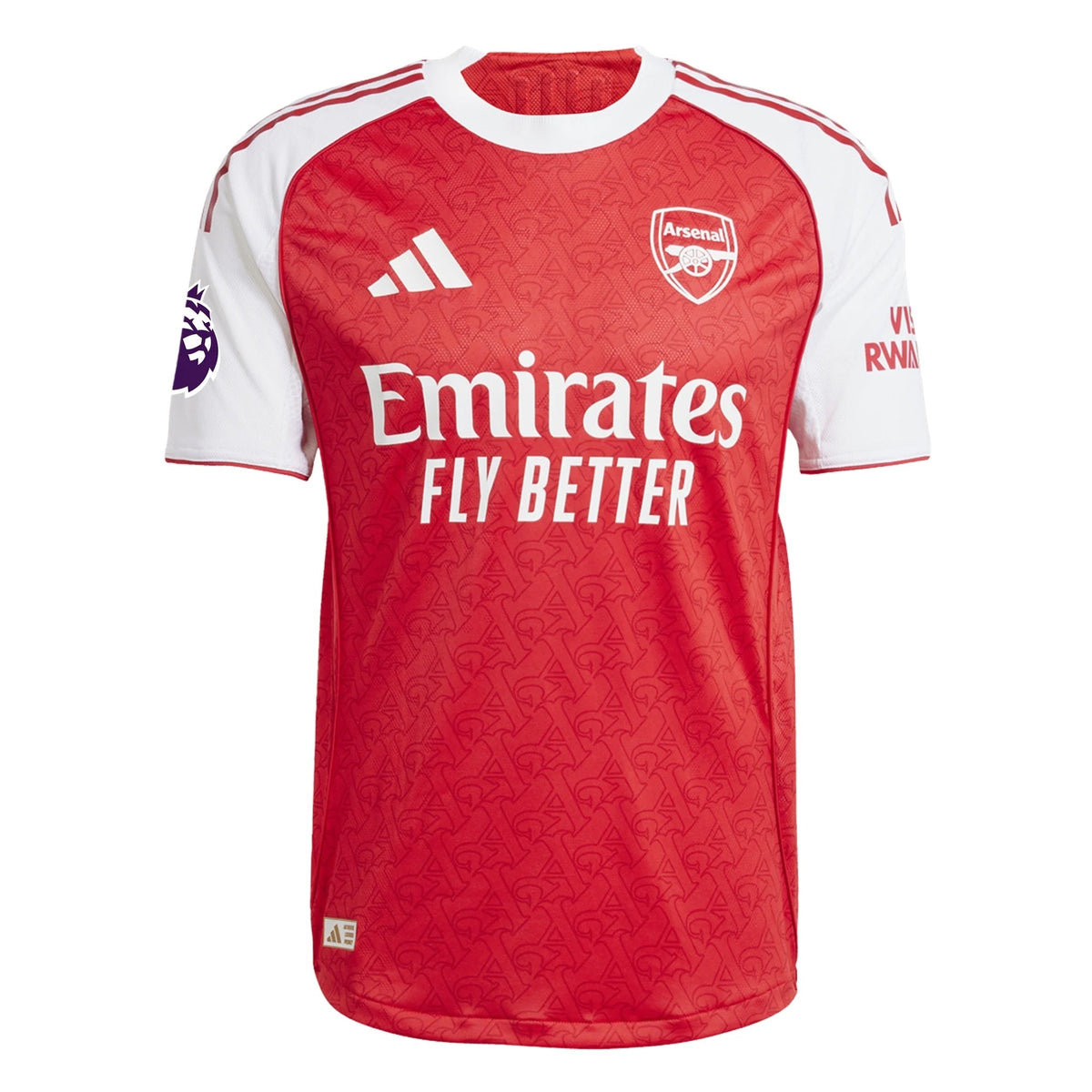adidas William Saliba Arsenal FC Authentic Home Jersey 25/26 w/ EPL Patch (Better Scarlet/White)