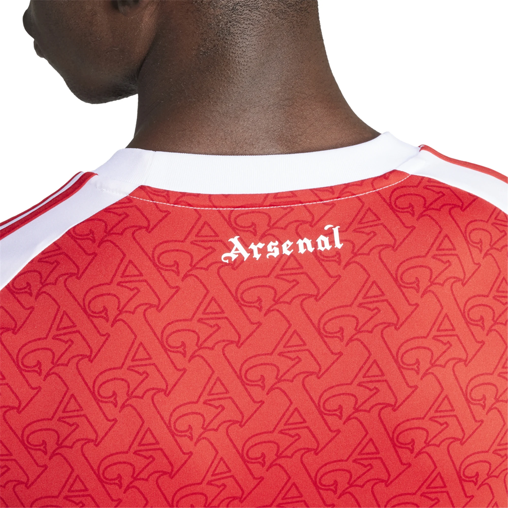 adidas Arsenal Long Sleeve Home Jersey w/ Champions League Patches 25/26 (Better Scarlet/White)