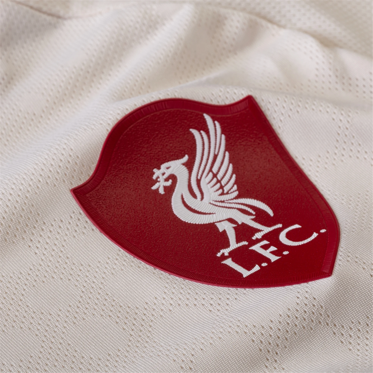 adidas Men's Liverpool Authentic Away Jersey w/ Champions League Patches 25/26 (Wonder White)