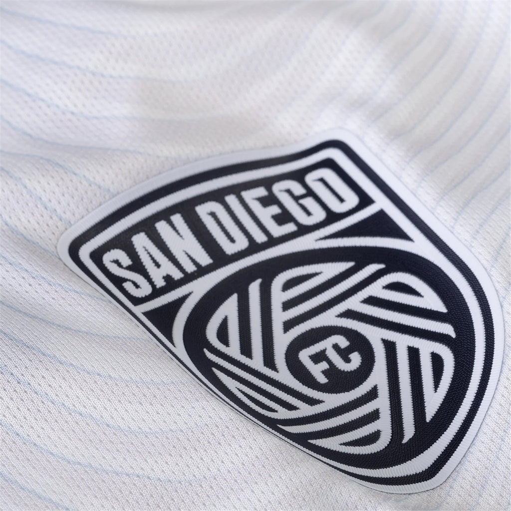 adidas San Diego FC Authentic Pablo Sisniega Away Jersey 25/26 w/ MLS & Apple Patch (White)