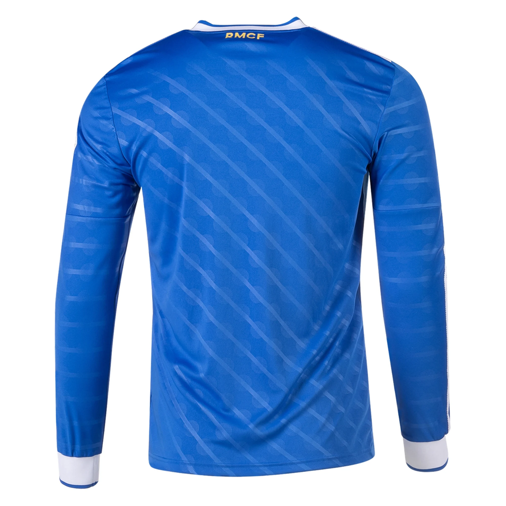 adidas Men's Real Madrid Long Sleeve Third Jersey 25/26 (Blue/White)