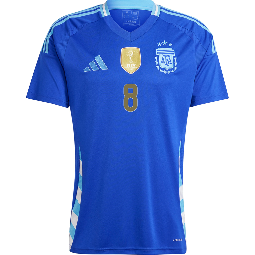 adidas Argentina Enzo FernÃ¡ndez Away Jersey 24/25 (Lucid Blue/Blue Burst)