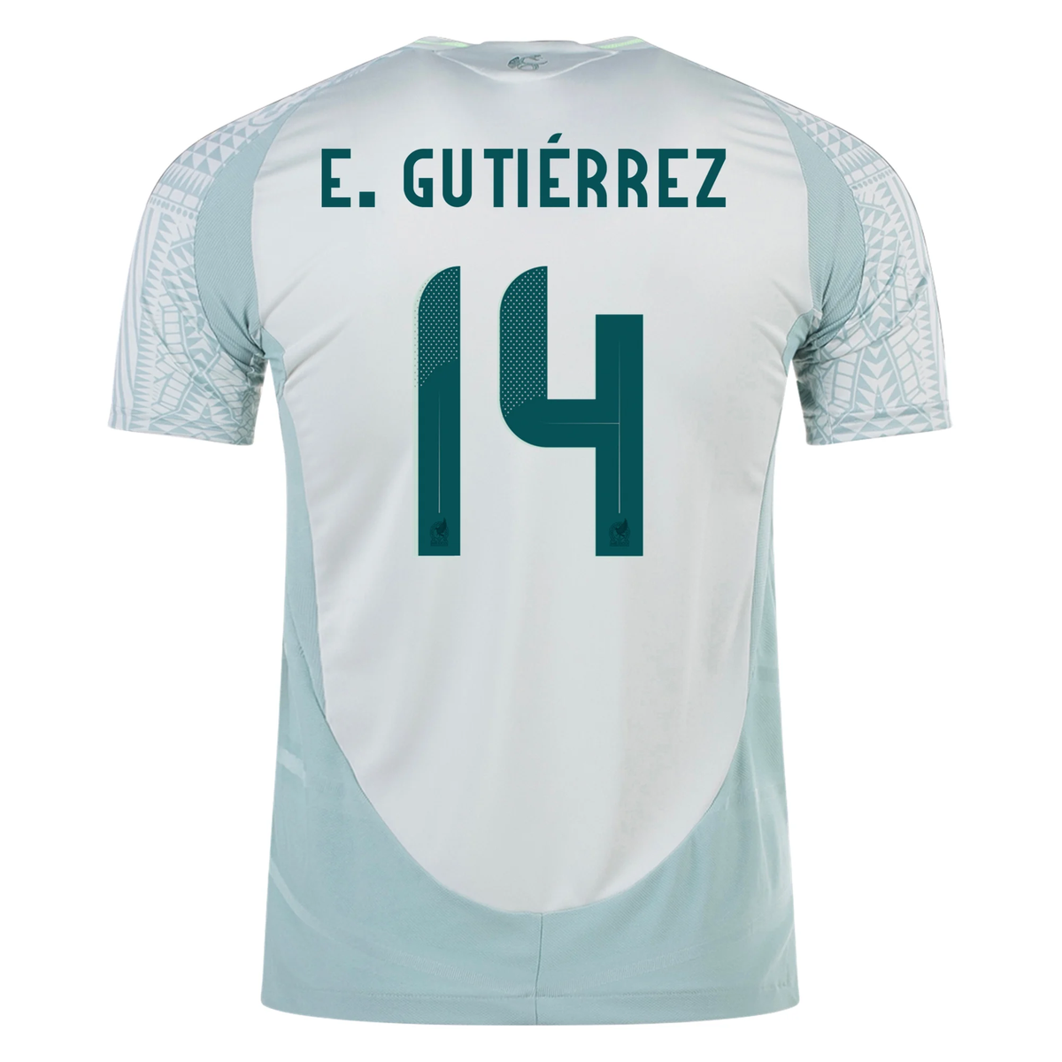 adidas Mens Mexico Authentic Erick GutiÃ©rrez Away Jersey 24/25 (Linen Green)