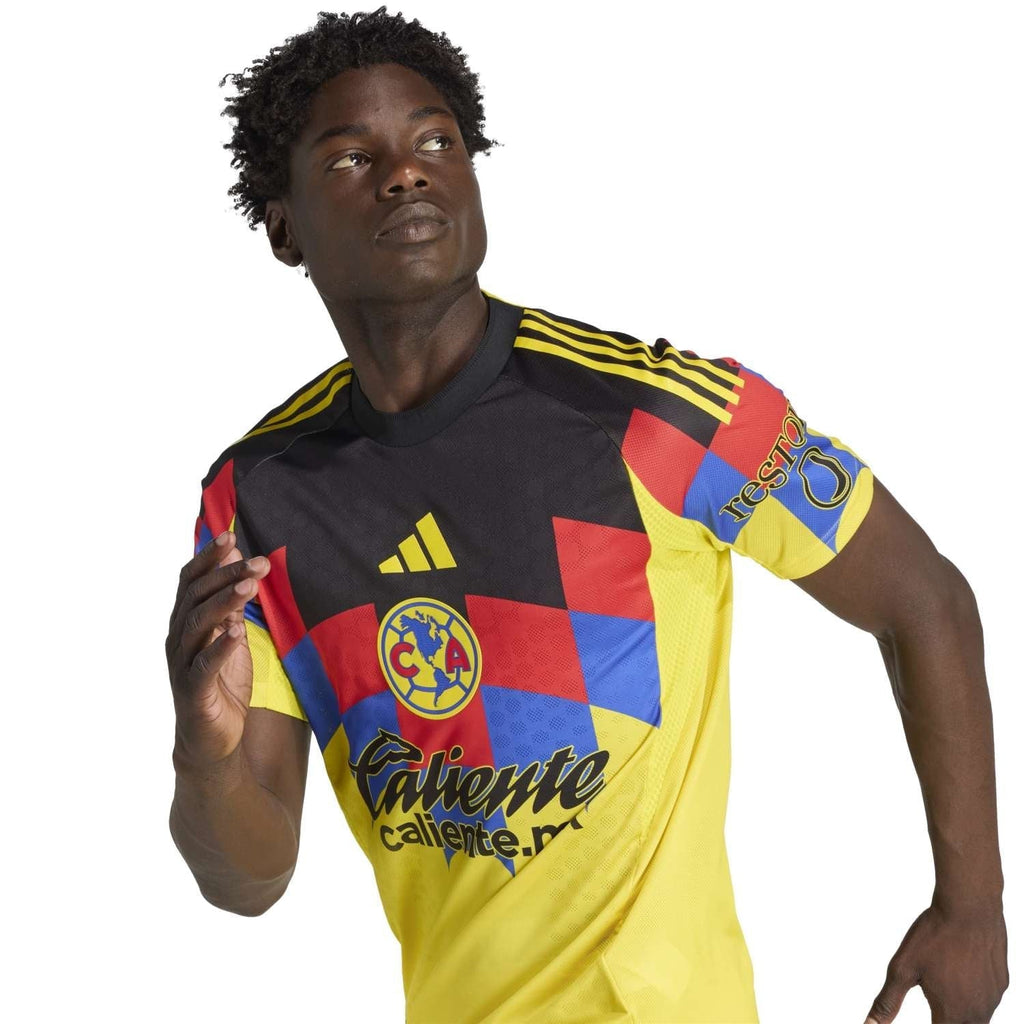 adidas C. Borja Men's Club America 25/26 Authentic Home Jersey (Yellow)