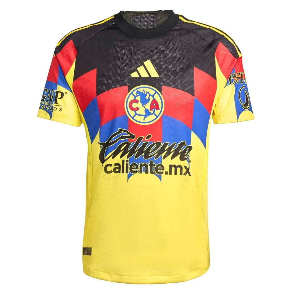 adidas K. Alvarez Men's Club America 25/26 Authentic Home Jersey (Yellow)
