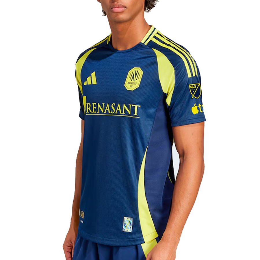 adidas Nashville Authentic Sam Surridge Away Jersey w/ MLS + Apple TV 25/26 (Tena Blue)