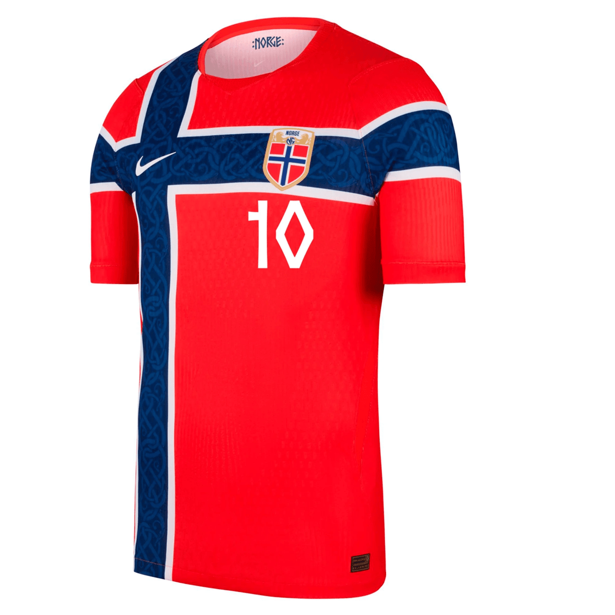 Nike Mens Norway Martin Ã˜degaard Match Authentic Home Jersey 2026 (Chile Red/White)