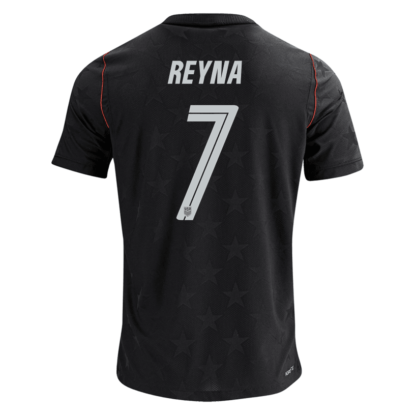 Nike Men's Reyna United States Match Authentic Away Jersey 2026 (Dark Obsidian/Pure Platinum)