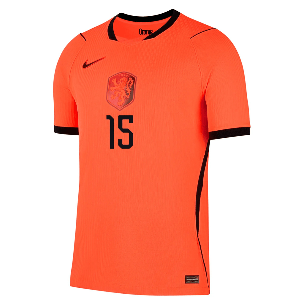 Nike Netherlands Mickey Van De Ven Match Authentic Home Jersey 2026 (Hyper Crimson/Black)