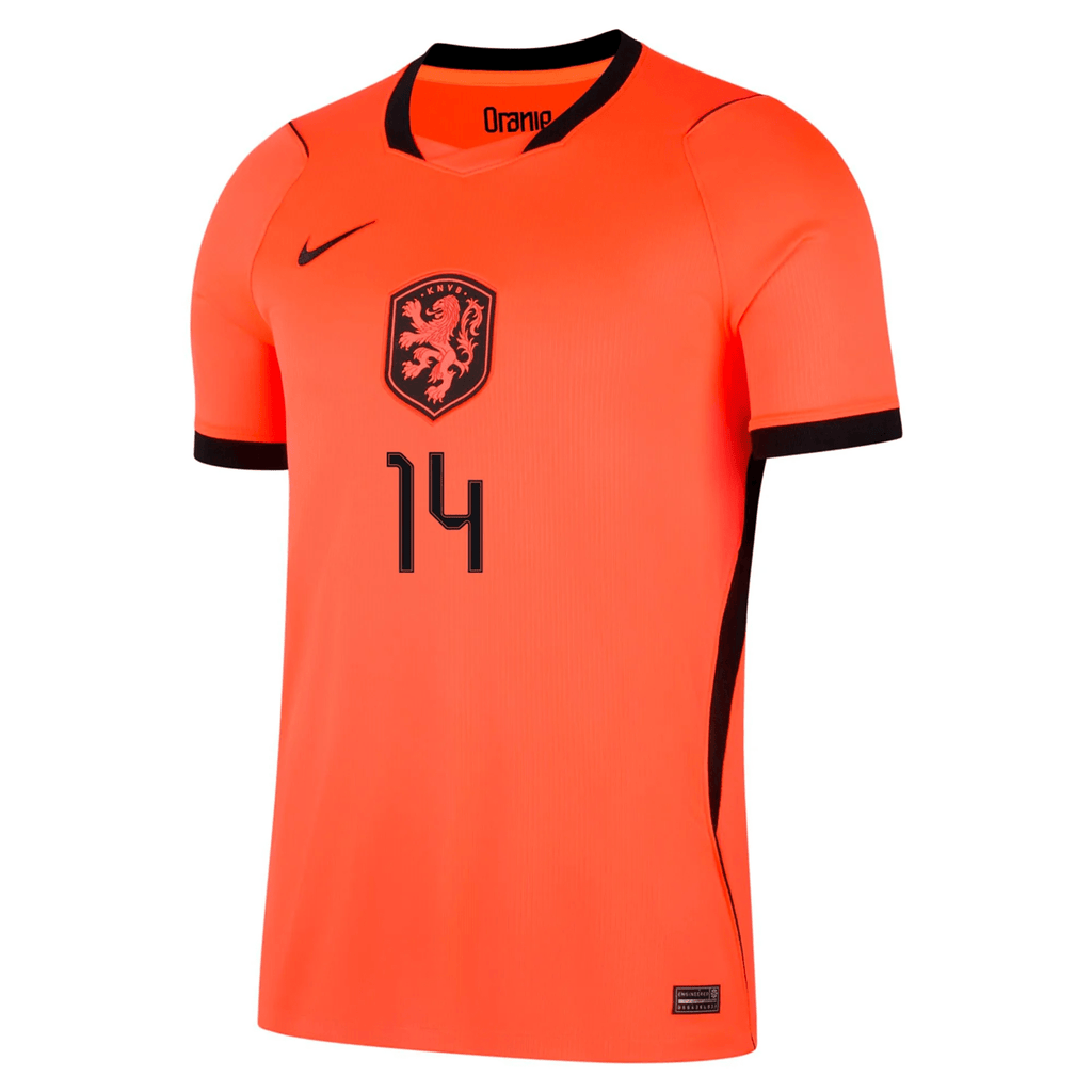 Nike Netherlands Tijjani Reijnders Home Jersey 2026 (Hyper Crimson/Black)