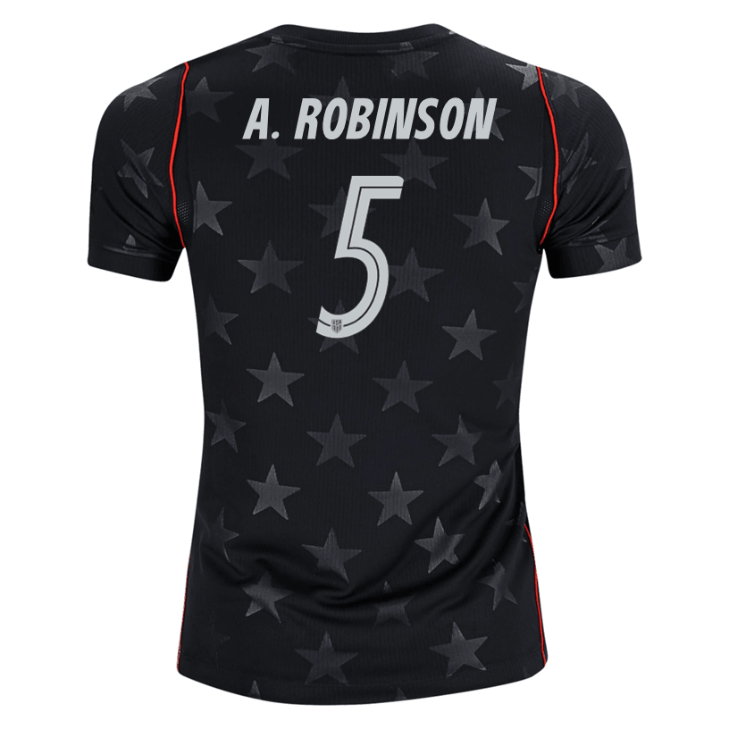 Nike Youth A. Robinson United States Away Stadium Jersey 2026 (Dark Obsidian/Pure Platinum)