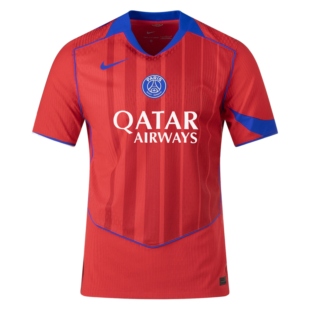 Nike Men's Paris Saint-Germain Authentic Third Jersey 25/26 (Sport Red/Hyper Royal)