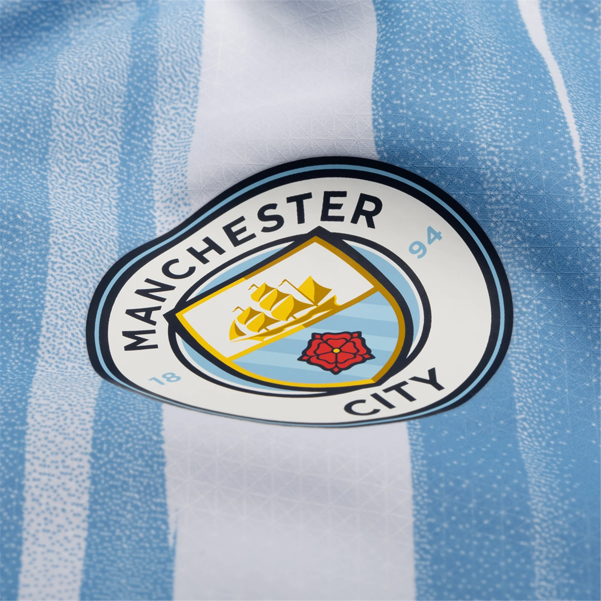 Puma Manchester City Authentic Foden Home Jersey w/ Champions League Patches 25/26 (Team Light Blue/White)