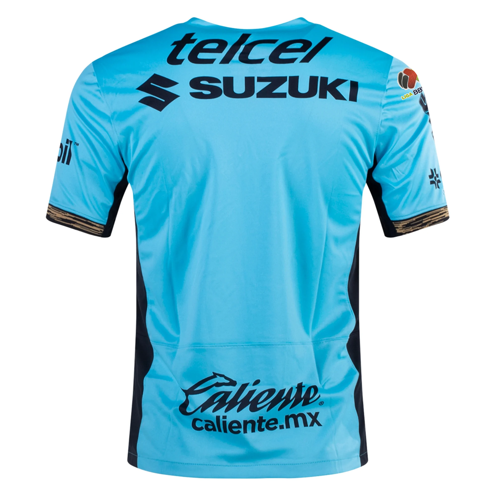 Nike Pumas UNAM Third Jersey w/ Liga MX Patch 23/24 (Baltic Blue/Truly Gold)