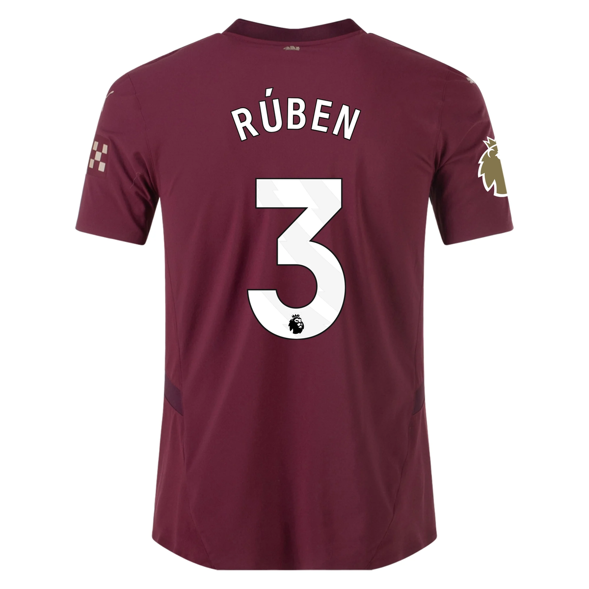 Puma Manchester City Authentic RÃºben Dias Third Jersey w/ EPL + Club World Cup Patch 24/25 (Dark Jasper)