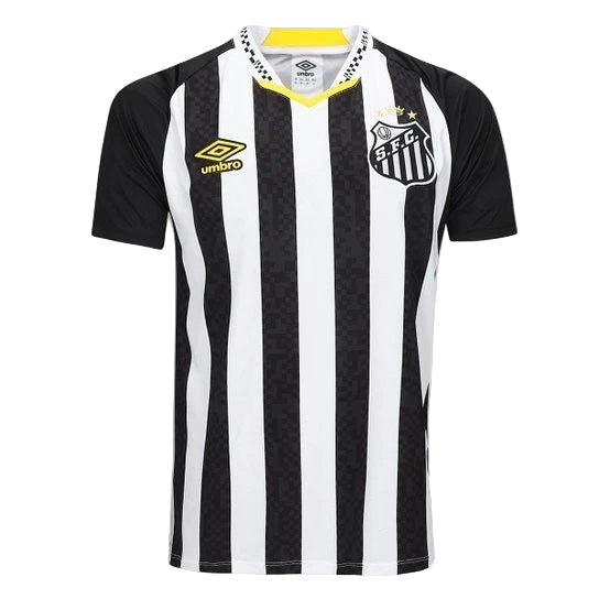 Umbro Men's Neymar Jr Santos FC Away Jersey 25/26 (Black/White)