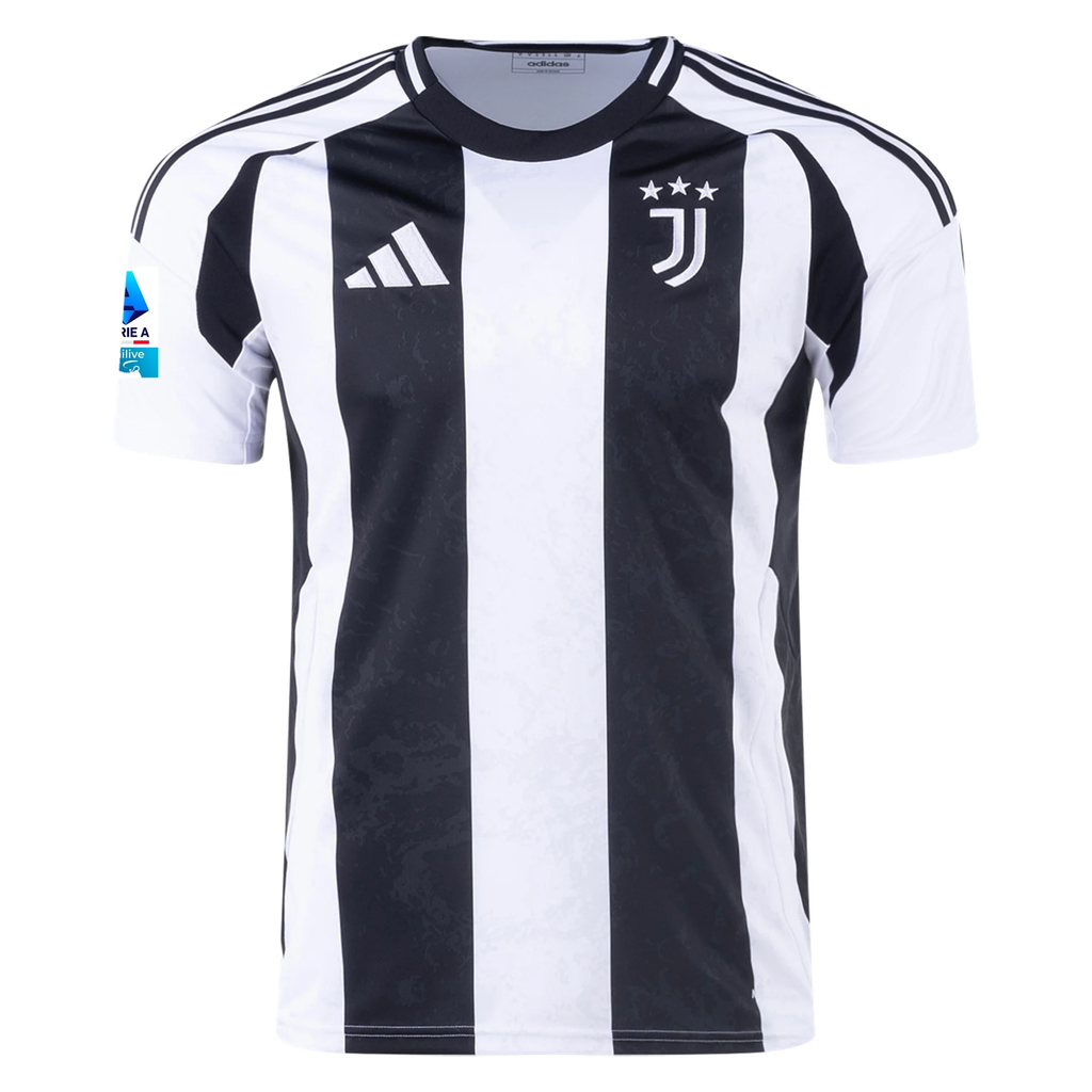 adidas Juventus Timothy Weah Home Jersey w/ Serie A Patch 24/25 (White/Black)