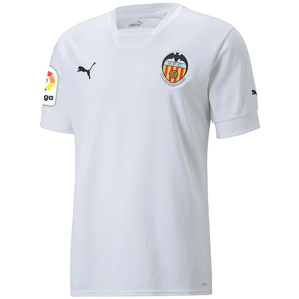 Puma Men's Valencia Home Jersey w/ La Liga Patch 22/23 (Puma White)